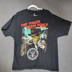 Five Finger Death Punch American Capitalist 2012 Shirt Heavy Metal Size XL